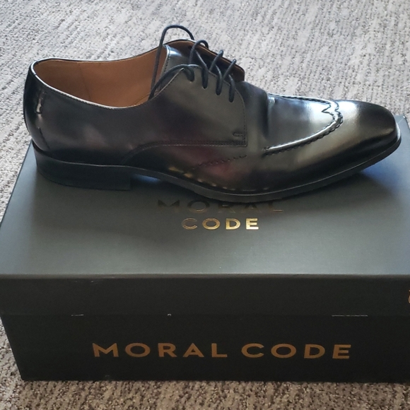 Moral Code Silver Metallic Dress Shoes - Picture 2 of 8